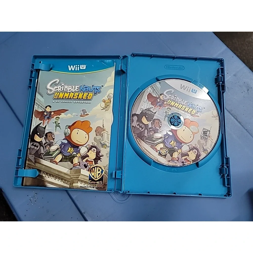 Scribblenauts Unmasked Wii U W/ Case And Instruction Booklet CIB Complete